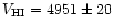$V_{\rm HI}=4951 \pm 20$