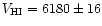 $V_{\rm HI}=6180 \pm 16$