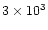 $3\times10^3$