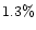 $1.3\%$