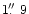 $1\hbox{$.\!\!^{\prime\prime}$ }9$
