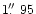 $1\hbox{$.\!\!^{\prime\prime}$ }95$