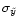 $\sigma_{\tilde y}$