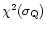 $\chi^2(\sigma_{\rm Q})$