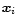 $\vec x_{i}$