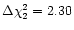 $\Delta\chi^2_2=2.30$