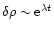 $\delta\rho\sim {\rm e}^{\lambda t}$
