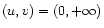 $(u,v)=(0,+\infty)$