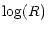 $\displaystyle \log(R)$