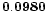 ${\bf0.0980}$