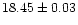 $18.45\pm0.03$