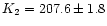 $K_{2}=207.6\pm1.8$