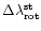 $\Delta\lambda^{\rm st}_{\rm rot}$