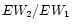 $EW_{\rm
2}/EW_{\rm 1}$
