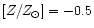 $[Z/Z_\odot]=-0.5$