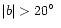 $\vert b\vert>20\hbox{$^\circ$ }$