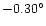 $-0.30^{\circ}$