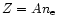 $Z=An_{\rm e}$