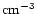 ${\rm cm^{-3}}$