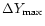 $\Delta Y_{\rm max}$