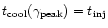 $t_{\rm cool}(\gamma_{\rm peak}) = t_{\rm inj}$