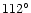 $112^{\circ}$