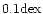 $0.1 {\rm dex}$