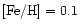 ${\rm [Fe/H]} = 0.1$
