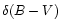 $\delta (B-V)$