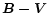 ${\vec{B-V}}$