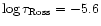 $\log\tau_{\rm {Ross}}=-5.6$