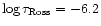 $\log\tau_{\rm {Ross}}=-6.2$