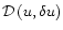 ${\cal D}\left(u,\delta u\right)$