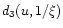 $d_3(u,1/\xi )$