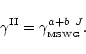 \begin{displaymath}%
\gamma^{\rm II} = \gamma_{_{\rm MSWG}}^{a + b~J}.
\end{displaymath}