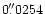 $0\farcs0254$
