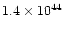 $ 1.4\times 10^{44}$