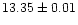 $13.35\pm0.01$