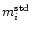 $m_i^{\rm std}$