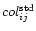 $col_{ij}^{\rm std}$