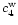 $c_4^{\rm w}$