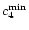 $c_4^{\rm min}$