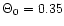 $\Theta _0=0.35$