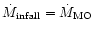 $\dot M_{\rm infall}=\dot M_{\rm MO}$