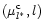 $(\mu^{\rm c}_{l^*},l)$