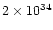 $2\times 10^{34}$
