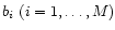 $b_i~(i=1,\dots,M)$