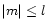 $\vert m\vert \le l$
