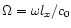 $\Omega=\omega l_{x}/c_{0}$