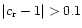 $\vert c_{\rm r}-1\vert>0.1$